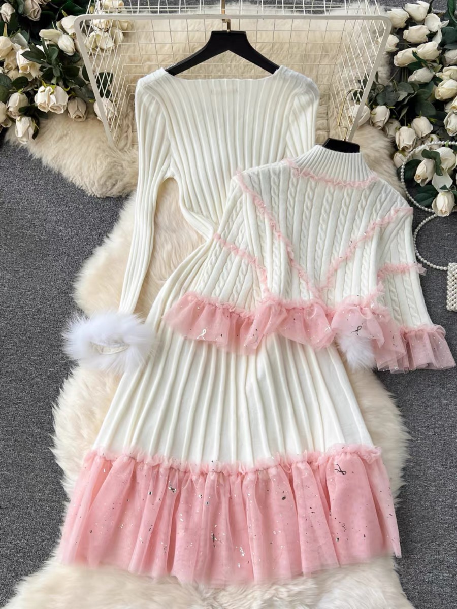 One warm night only knitted set KD236 images